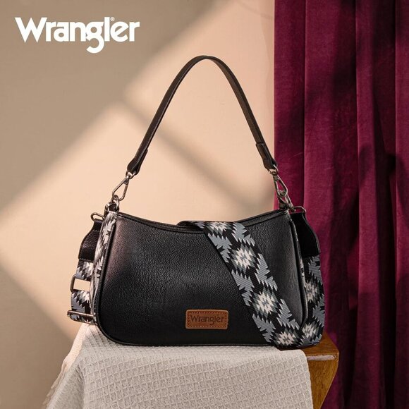 Stylish Wrangler Women's Aztec Shoulder Bag - Compact, Lightweight & Versatile - Picture 6 of 6